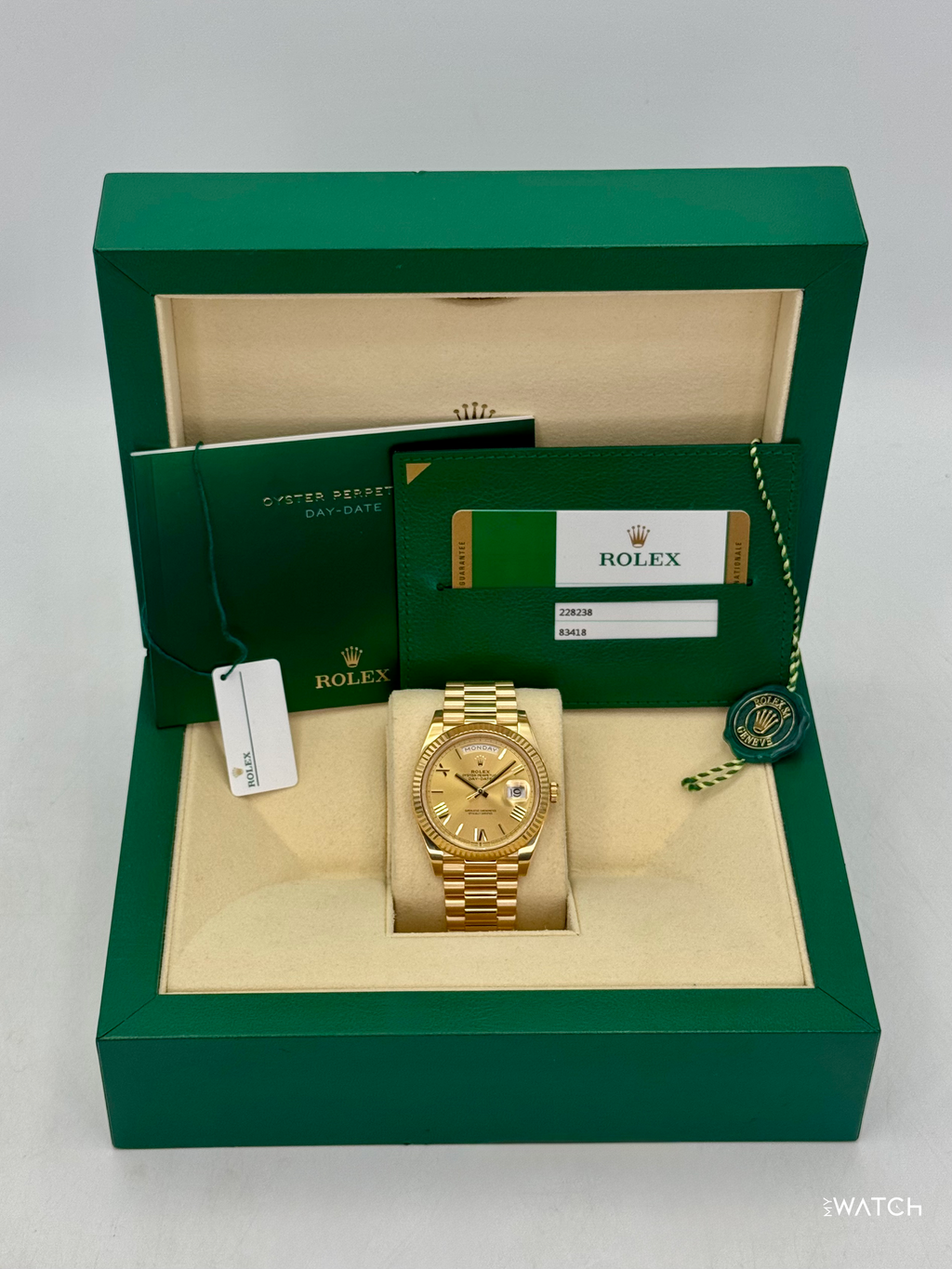 2018 Rolex Day-Date 40mm 228238 Presidential Champagne Dial