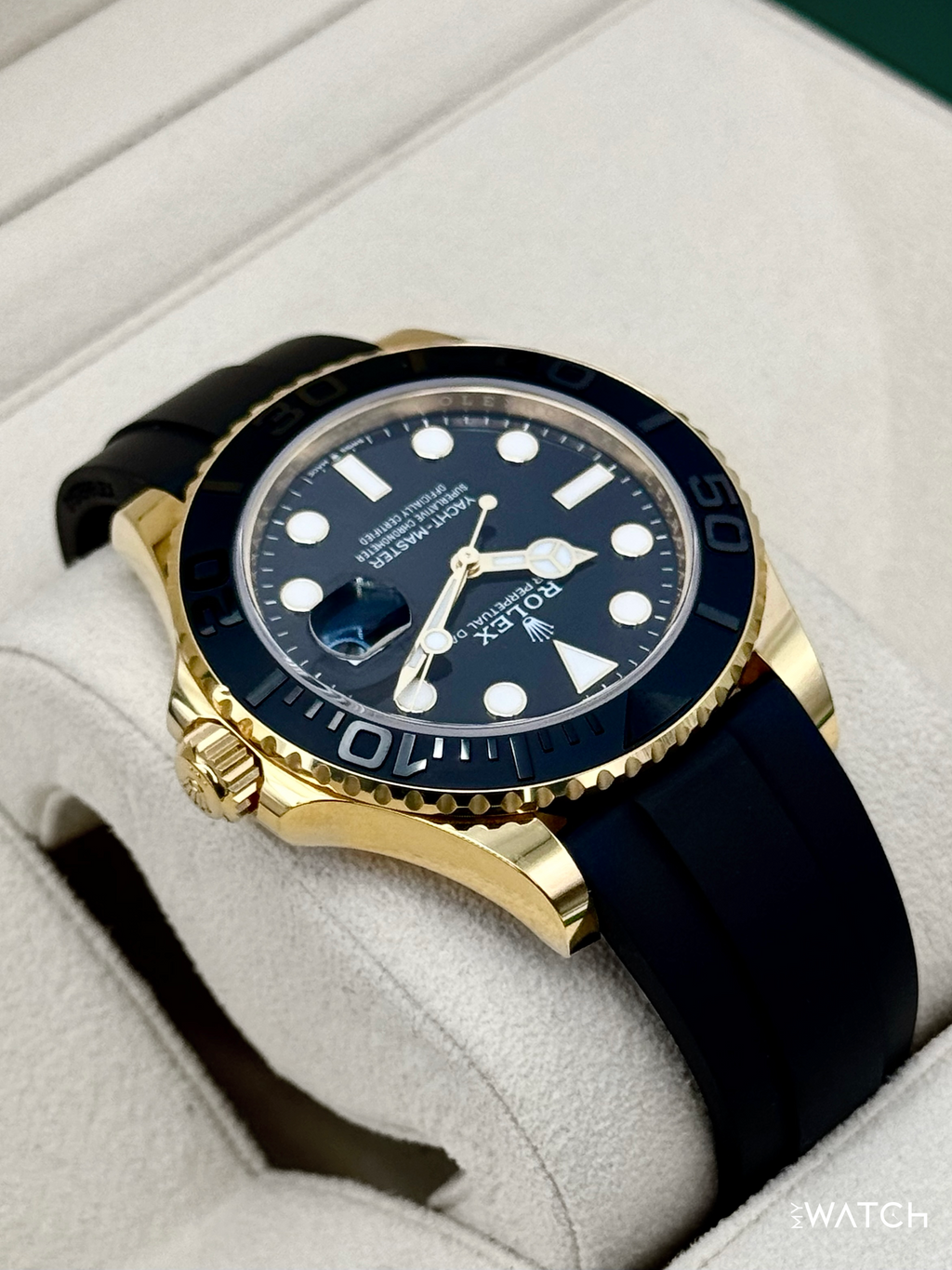 2025 Rolex Yacht-Master 42mm 226658 Yellow Gold Oysterflex Black Dial