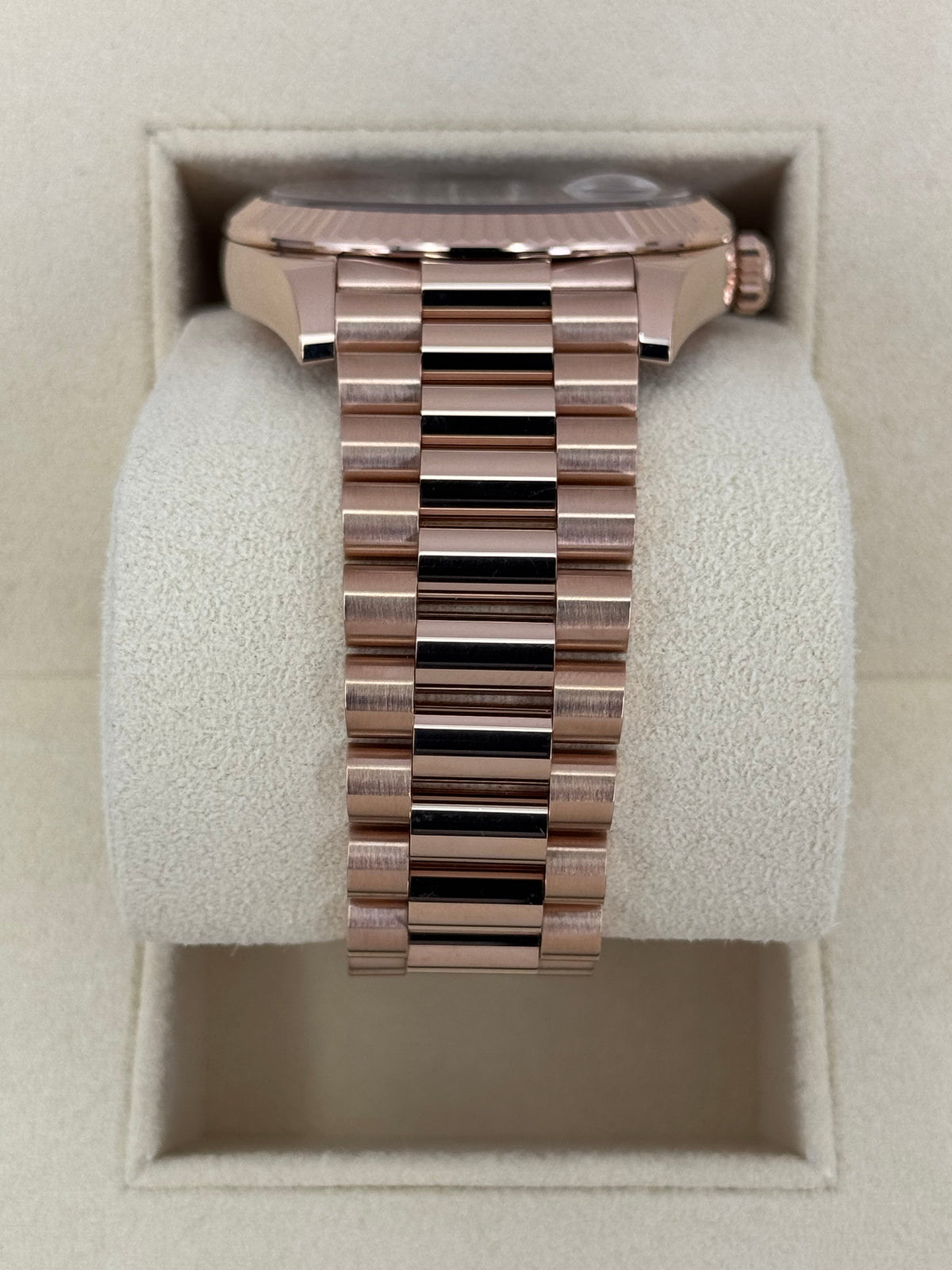 2024 Rolex Day-Date 40mm 228235 Rose Gold Chocolate Dial
