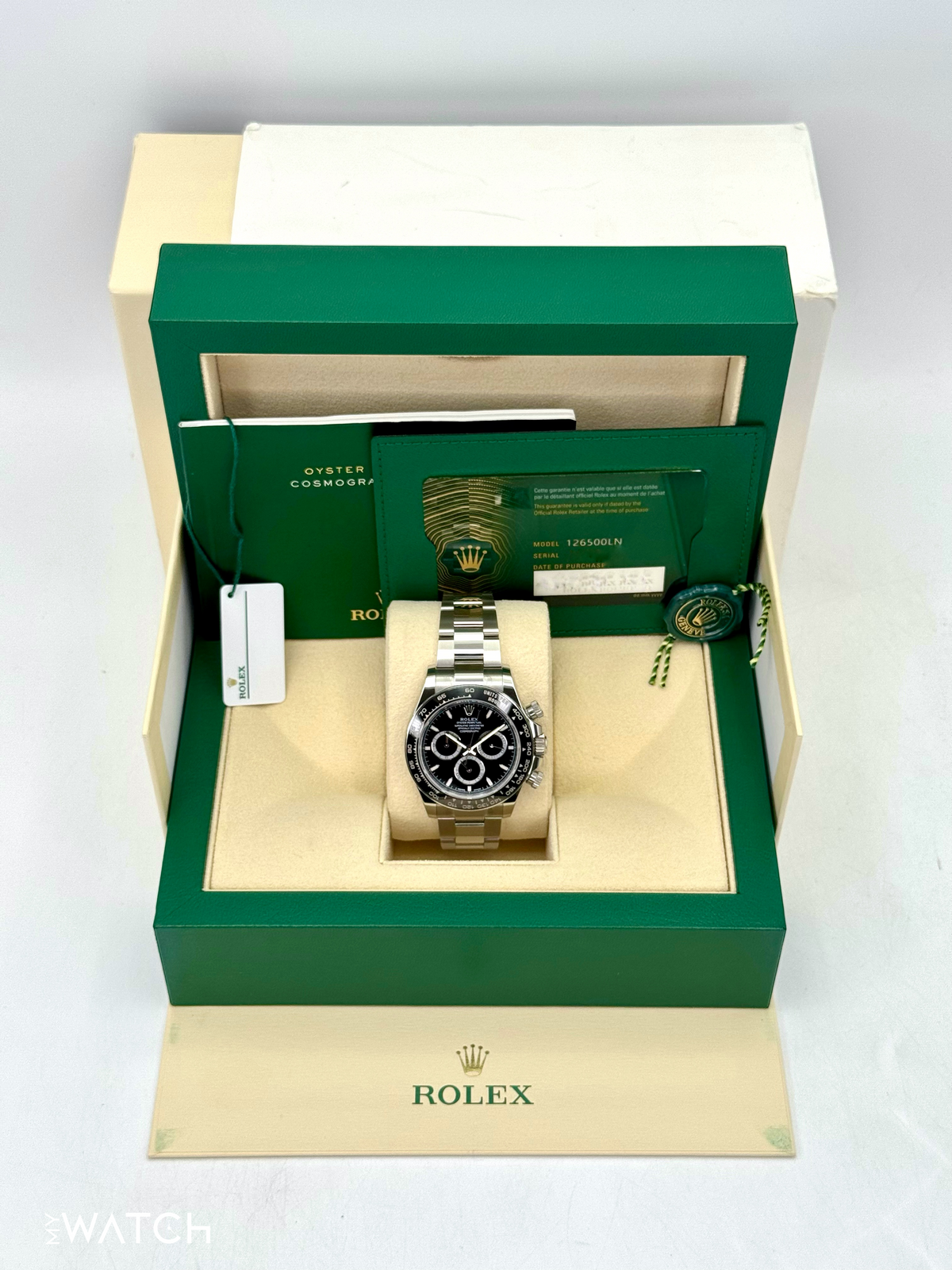 NEW 2024 Rolex Daytona 40mm 126500LN Stainless Steel Black Dial