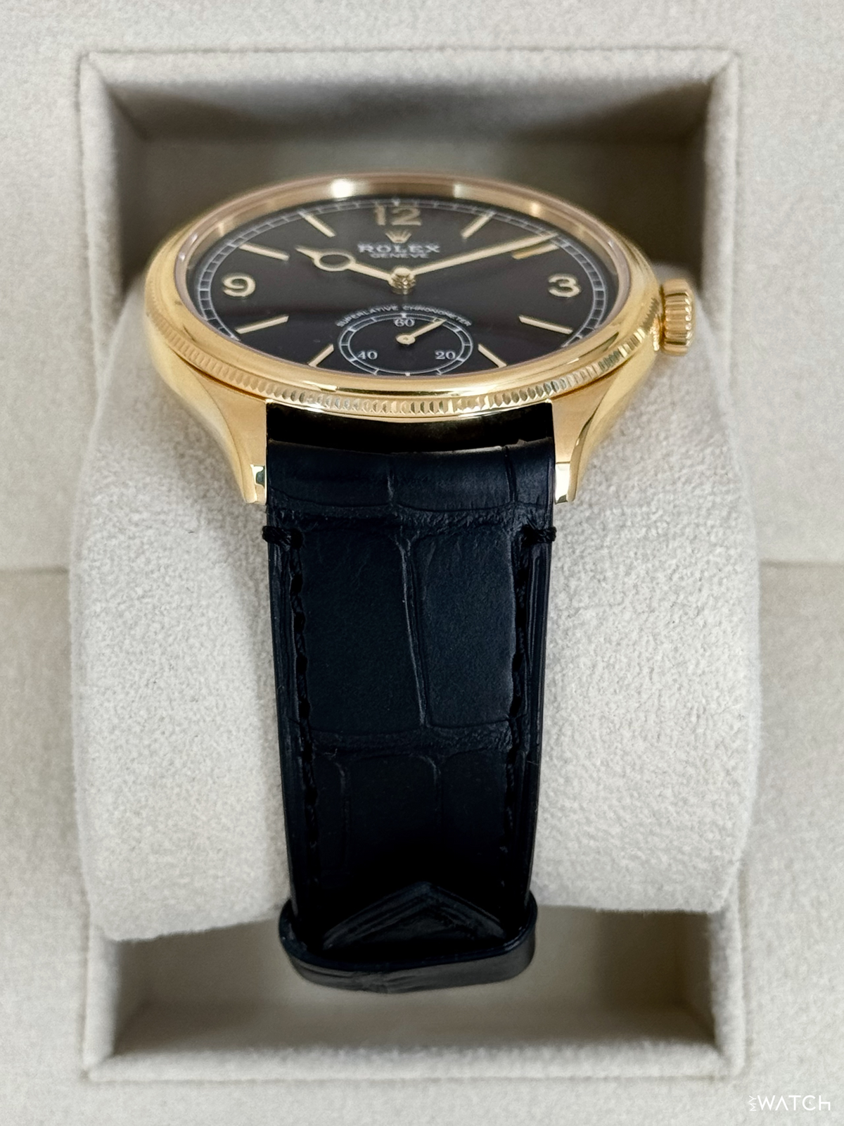 2024 Rolex 1908 39mm 52508 Yellow Gold Black Dial