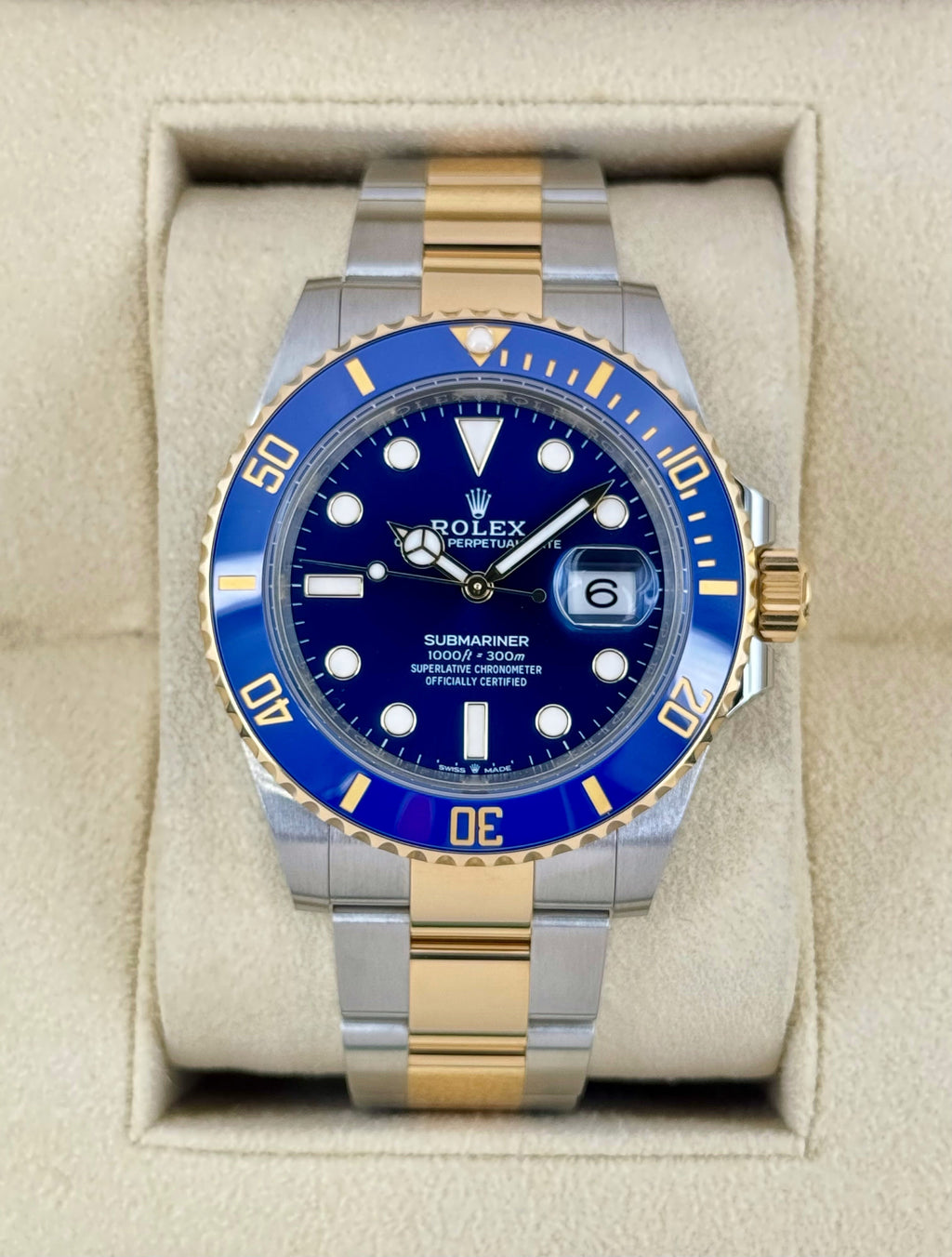 2024 Rolex Submariner "Bluesy" 41mm 126613LB Two-Tone Blue Dial