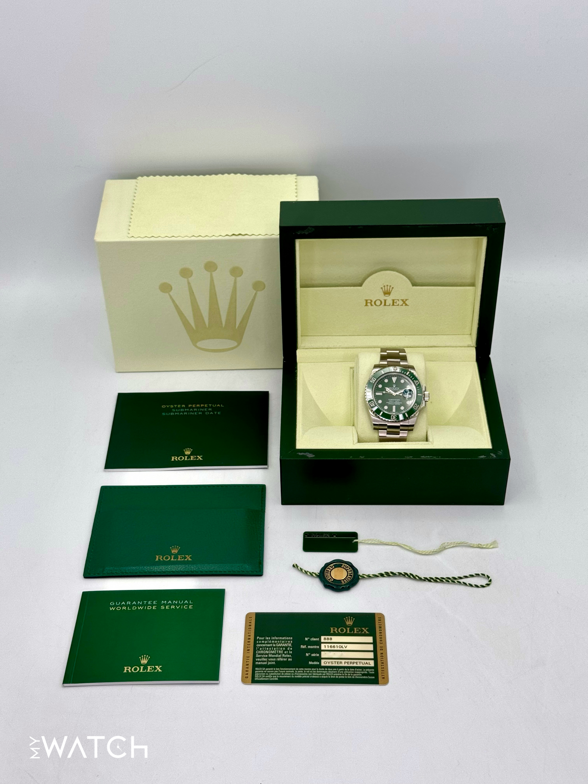 2012 Rolex Submariner “Hulk” 40mm 116610LV Green Dial