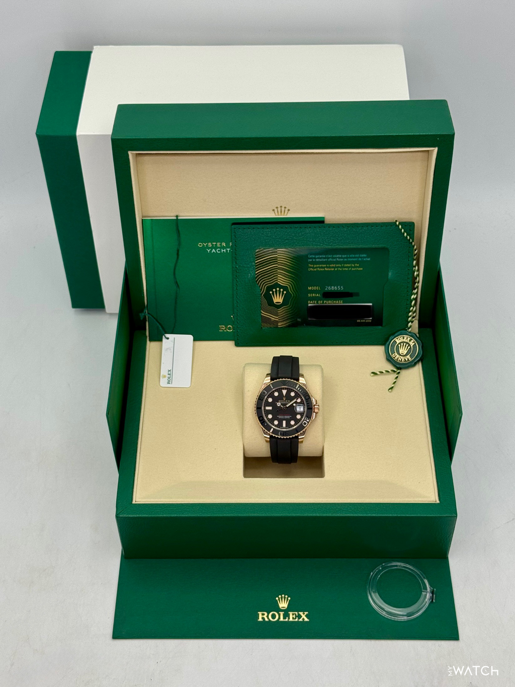 NEW 2026 Rolex Yacht-Master 37mm 268655 Rose Gold Black Dial (STICKERED)