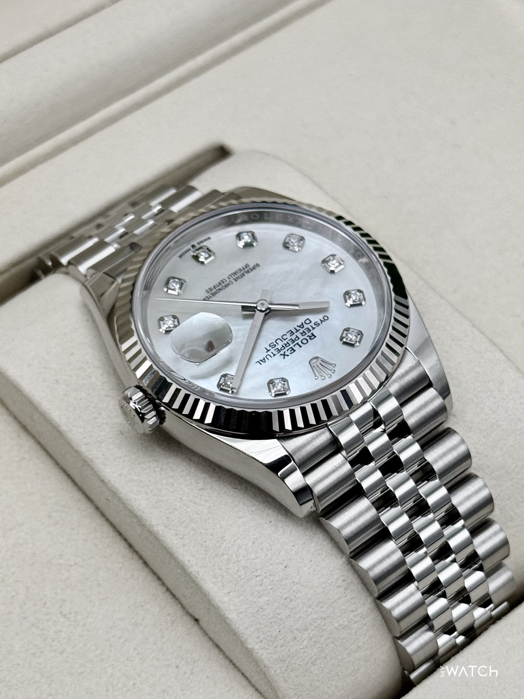 NEW 2026 Rolex Datejust 36mm 126234 Stainless Steel MOP Diamond Dial
