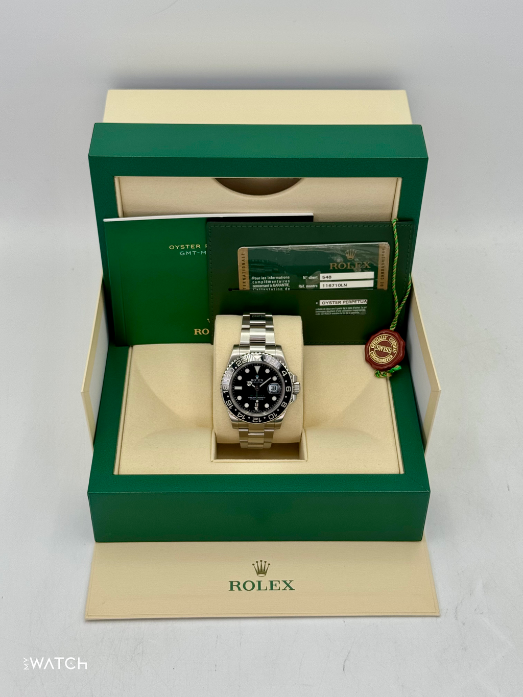 2012 Rolex GMT-Master II 40mm 116710LN Stainless Steel Black Dial