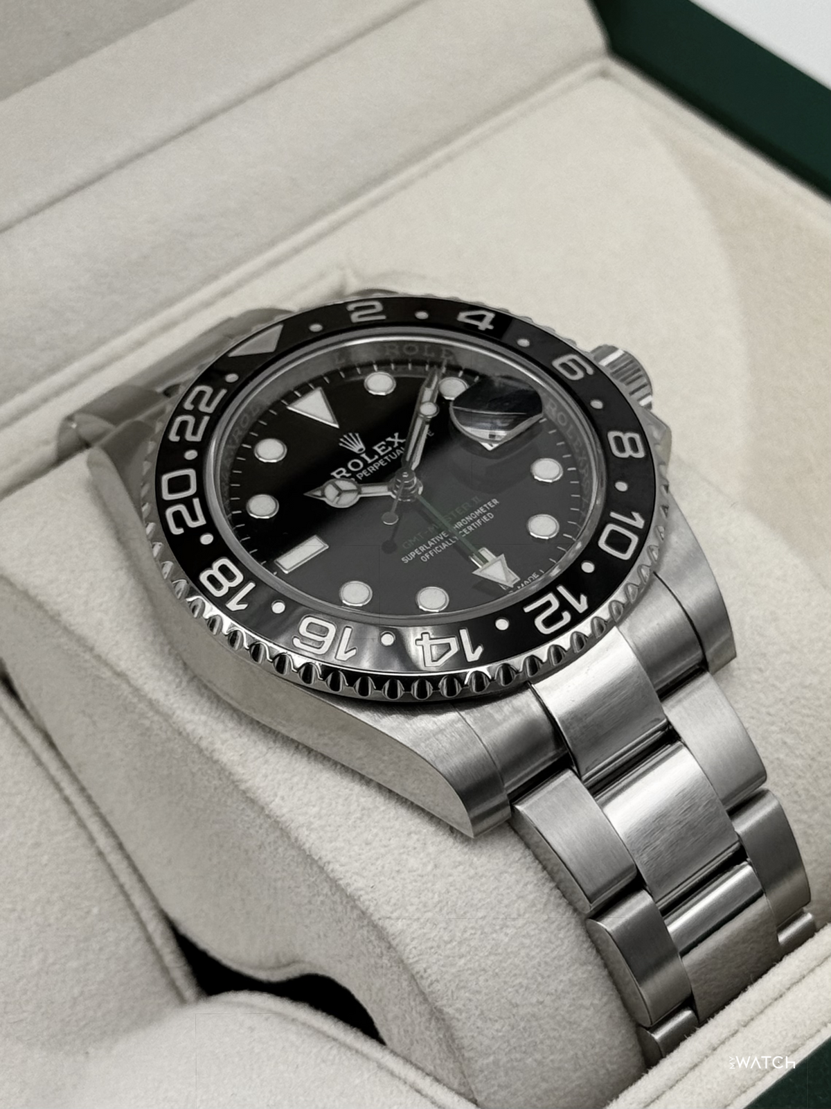 2018 Rolex GMT-Master II 40mm 116710LN Stainless Steel Black Dial
