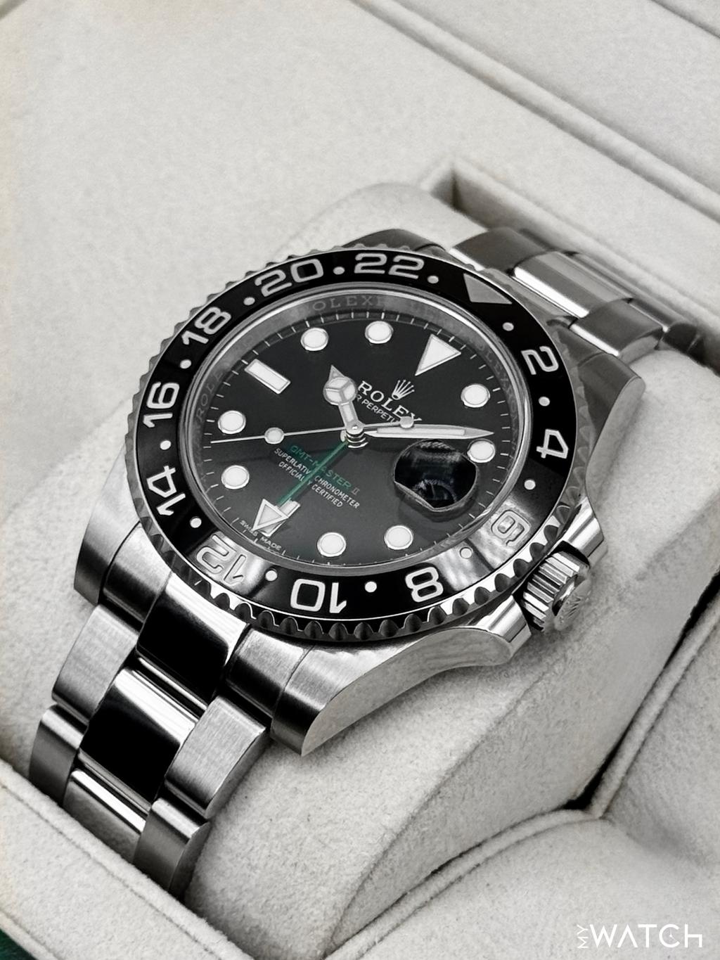 2018 Rolex GMT-Master II 40mm 116710LN Stainless Steel Black Dial