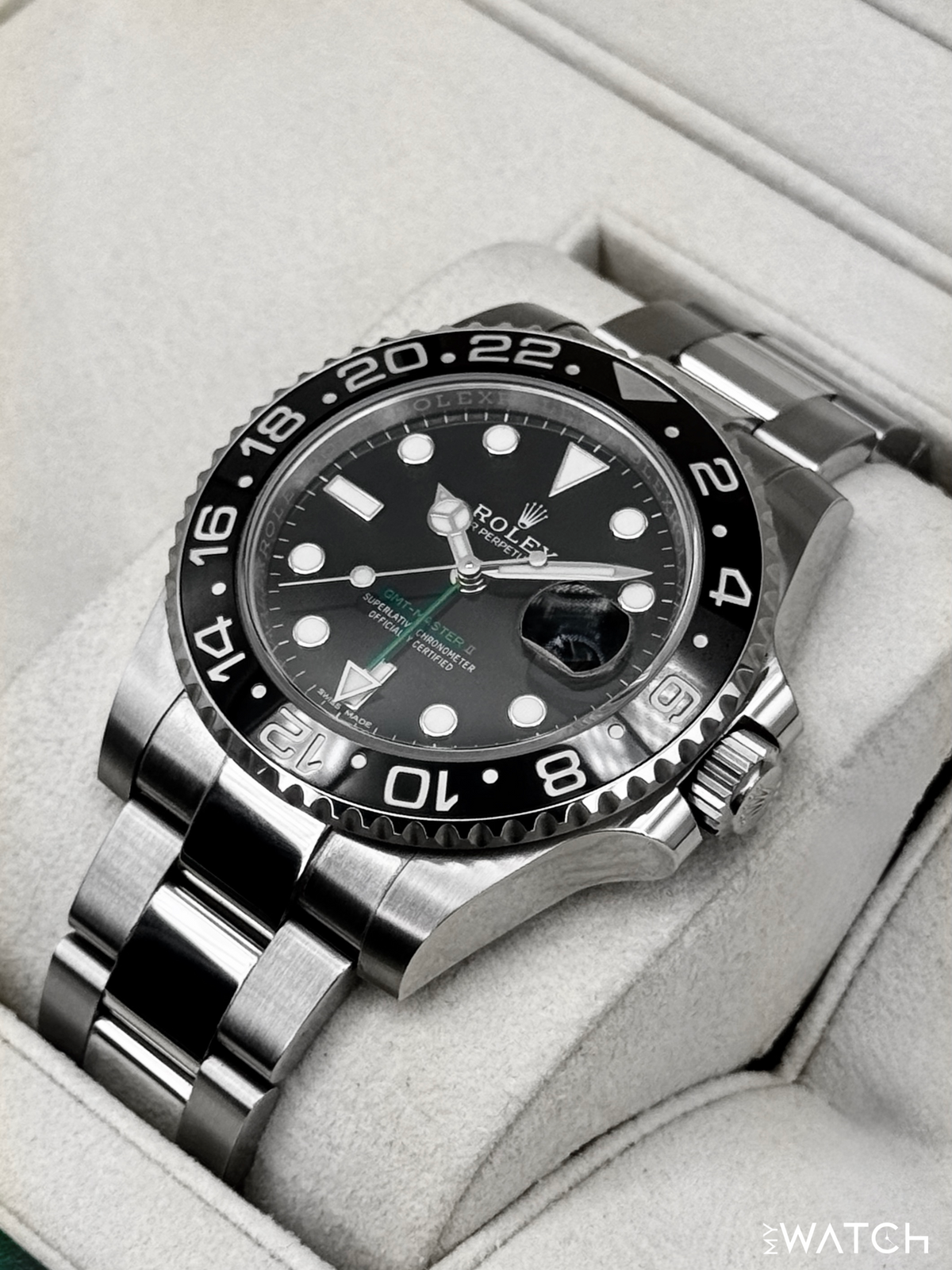 2018 Rolex GMT-Master II 40mm 116710LN Stainless Steel Black Dial