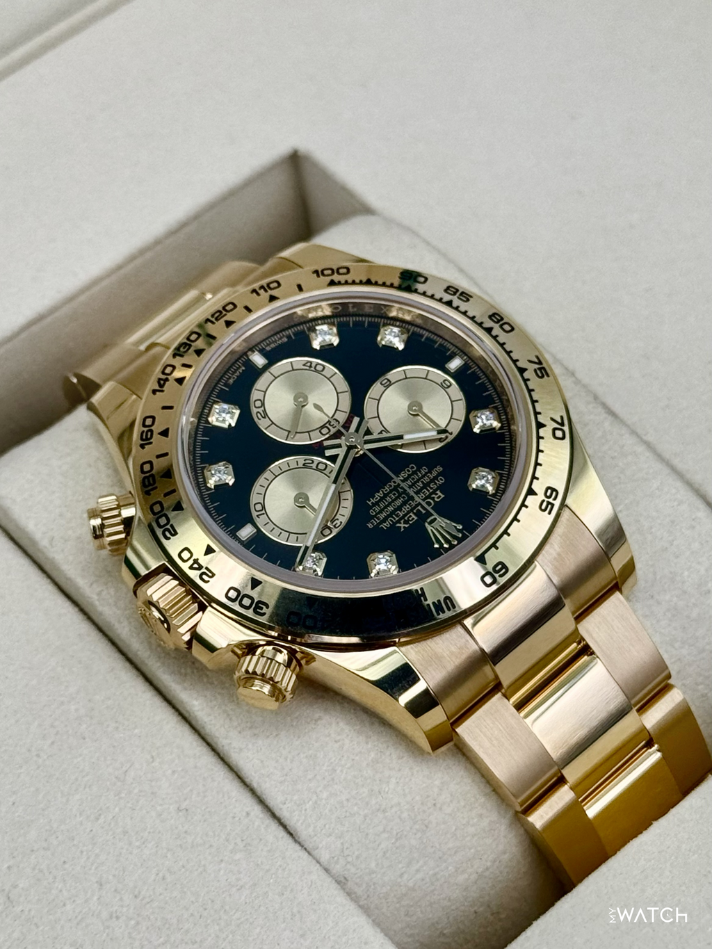 NEW 2026 Rolex Daytona 40mm 126508 18K Yellow Gold Black Diamond Dial