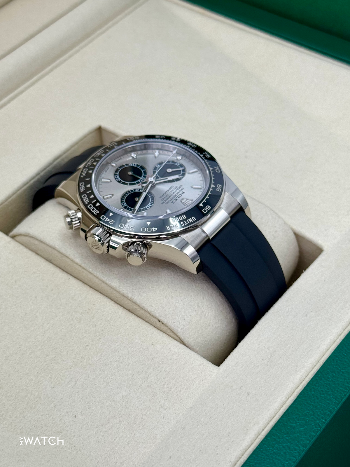 NEW 2026 Rolex Daytona Ghost 126519LN White Gold Oysterflex Silver Dial 40mm