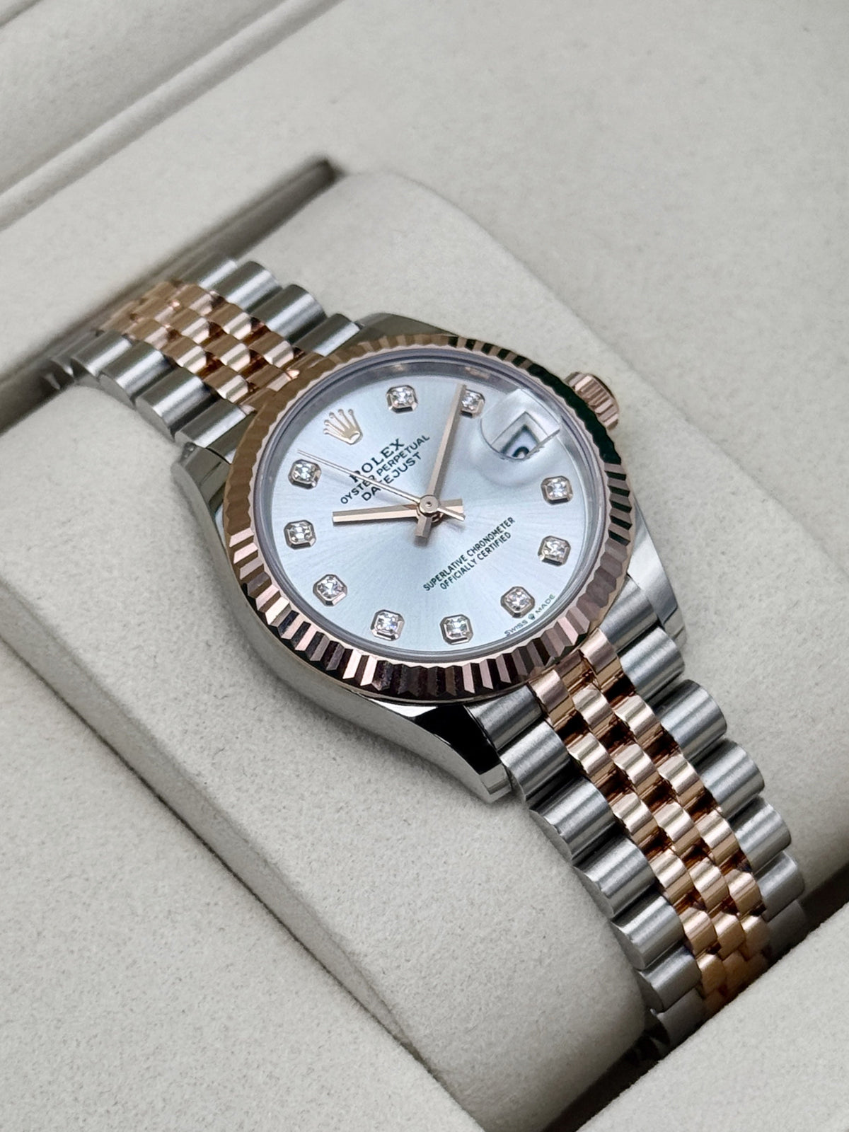 2026 Rolex Datejust 31mm 278271 Two-Tone Jubilee Silver Diamond Dial