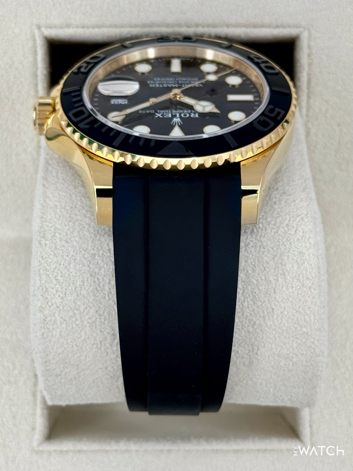 2025 Rolex Yacht-Master 42mm 226658 Yellow Gold Oysterflex Black Dial