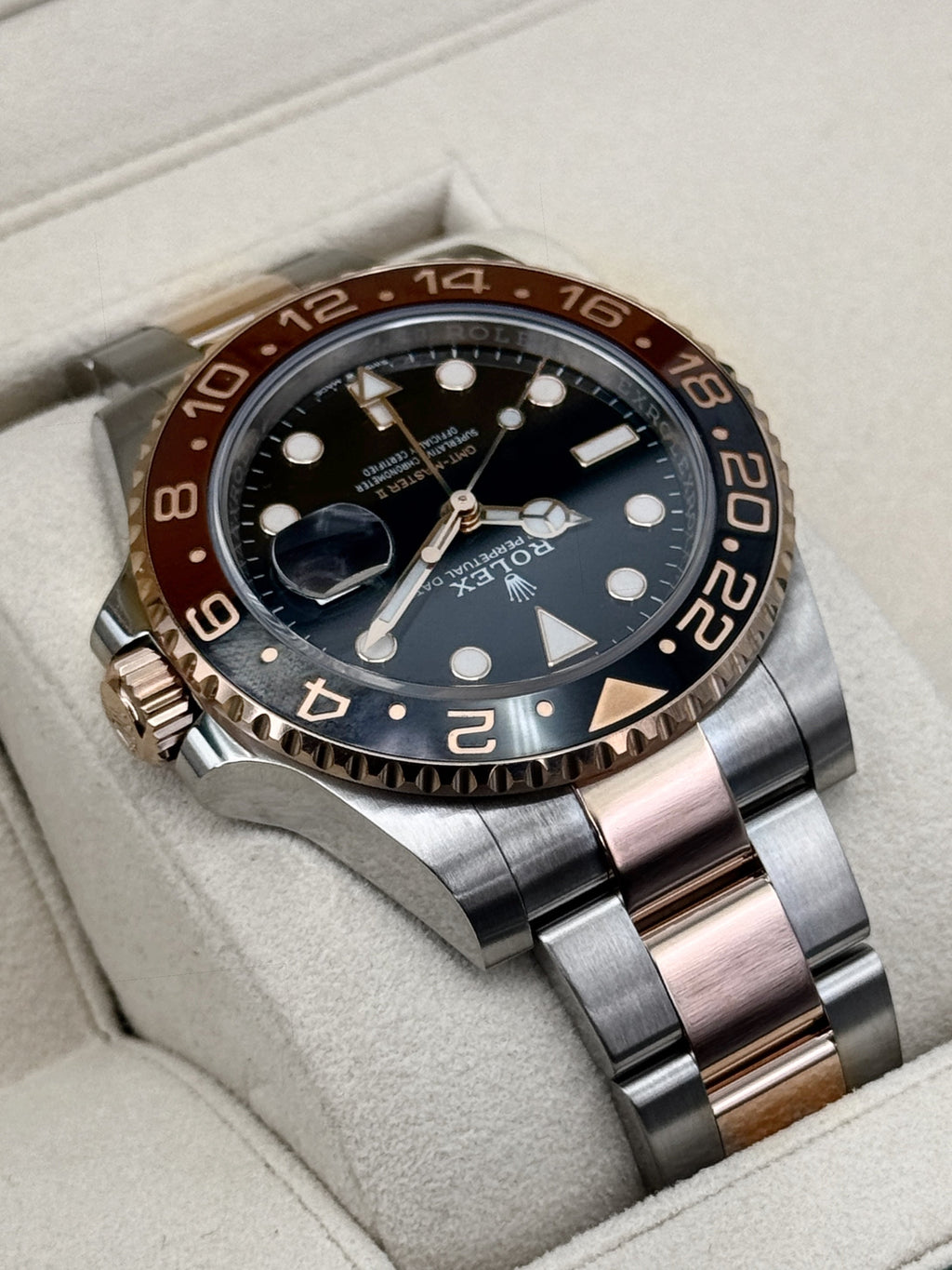 2018 Rolex GMT-Master II "Rootbeer" 40mm 126711CHNR Two-Tone
