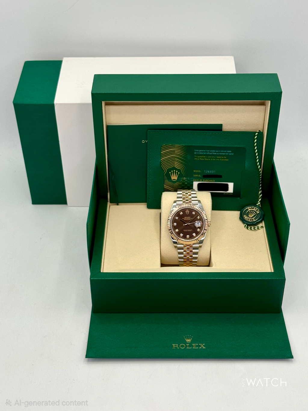 NEW 2026 Rolex Datejust 41mm 126331 Two-Tone Chocolate Diamond Dial