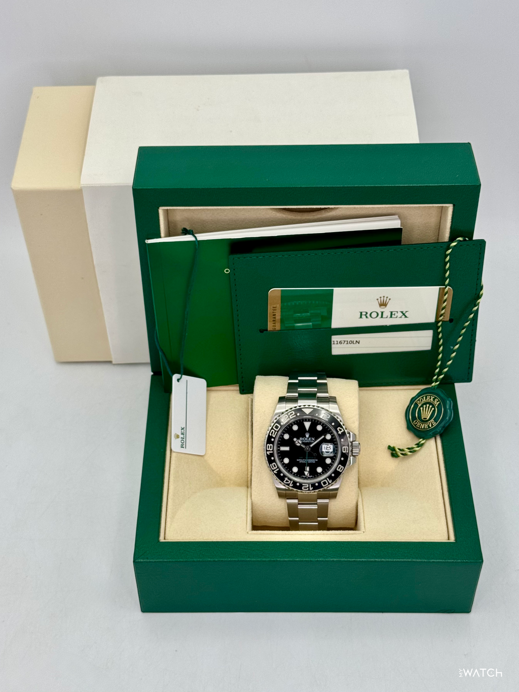 2016 Rolex GMT-Master II 40mm 116710LN Stainless Steel Black Dial