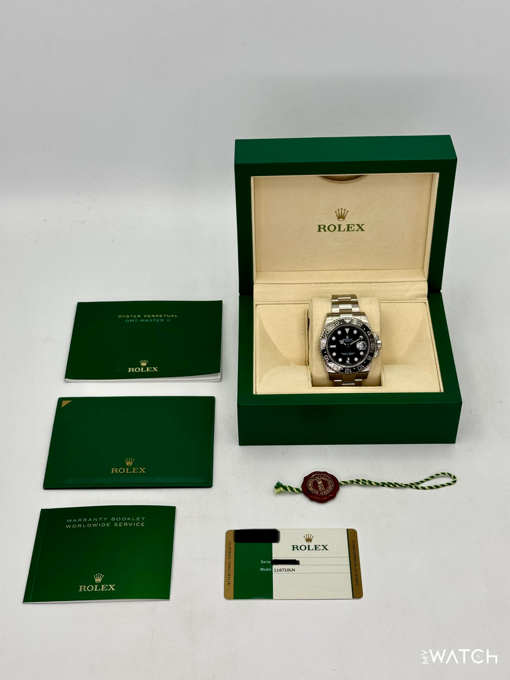 2014 Rolex GMT-Master II 40mm 116710LN Stainless Steel Black Dial