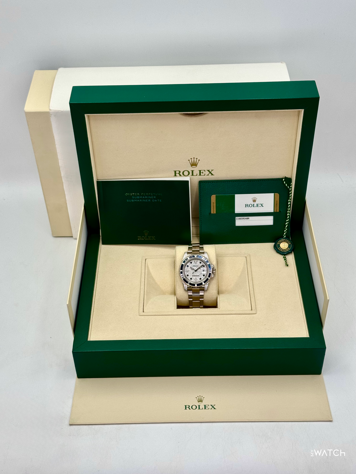 2019 Rolex Submariner 40mm 116659SABR White Gold Diamond Pave Dial