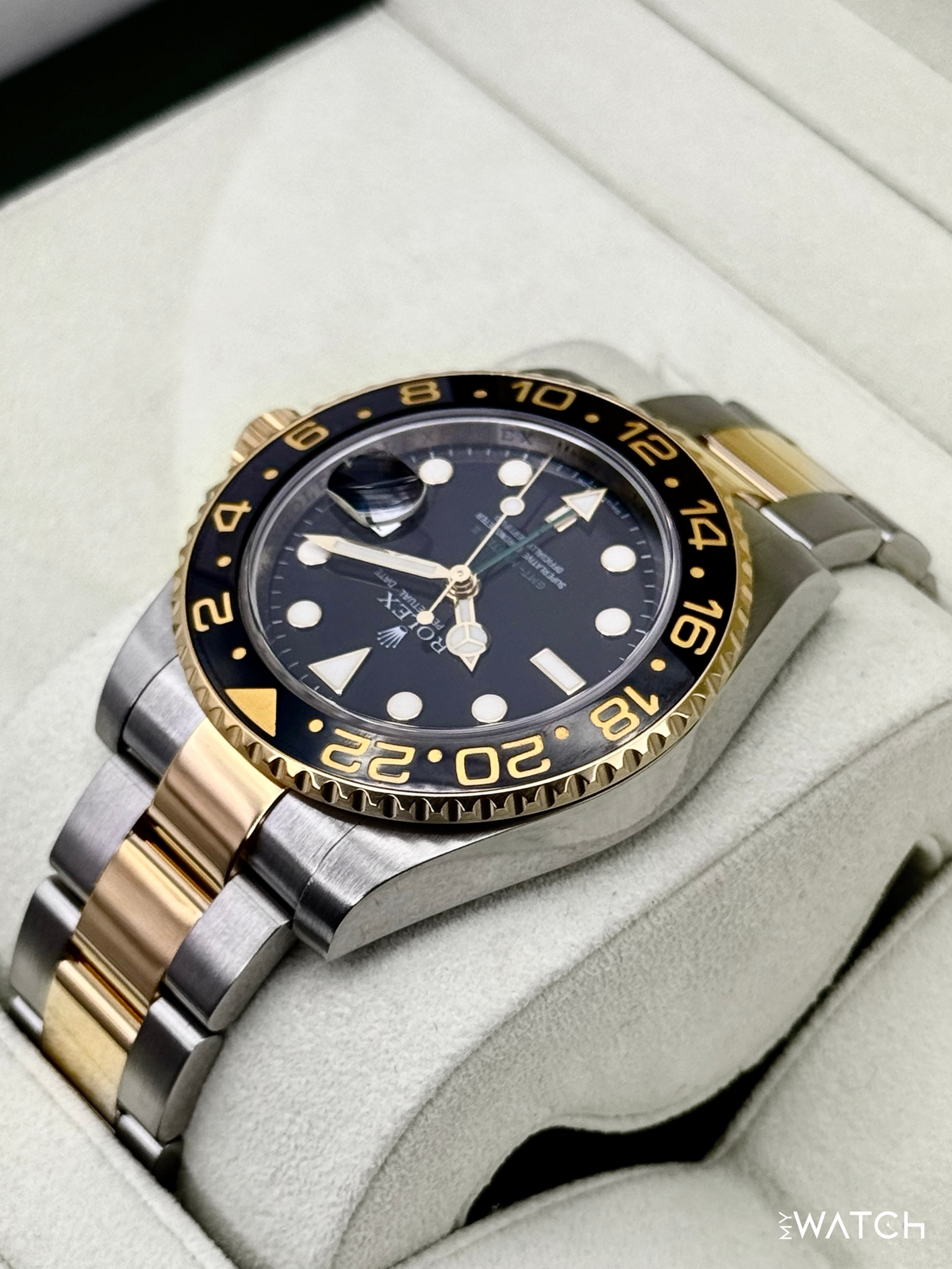 2012 Rolex GMT-Master II 40mm 116713LN Two-Tone Black Dial