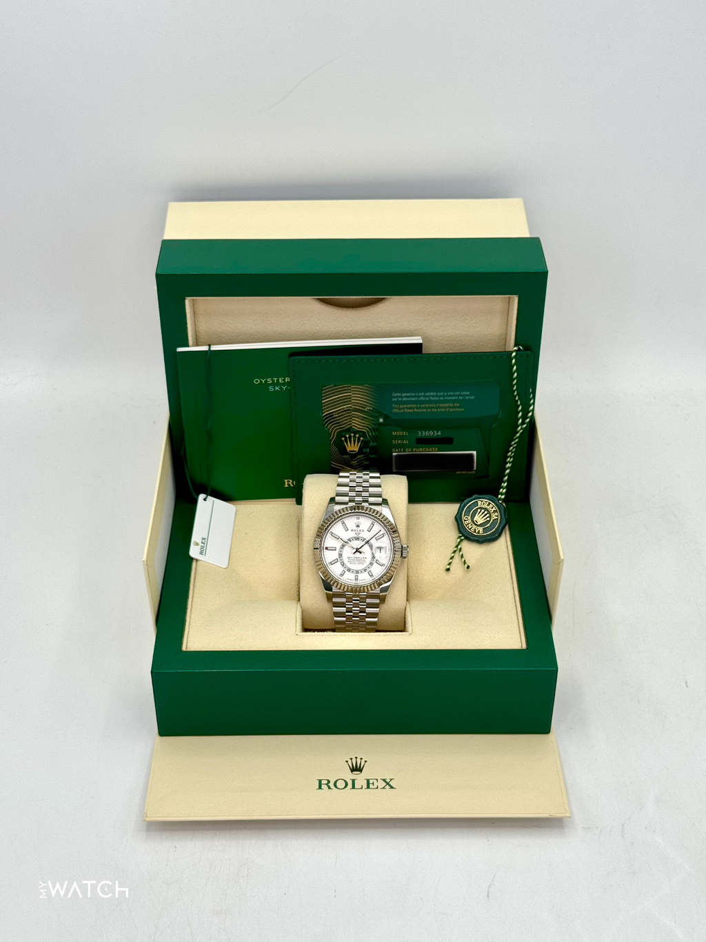 2025 Rolex Sky-Dweller 42mm 336934 Stainless Steel Jubilee White Dial
