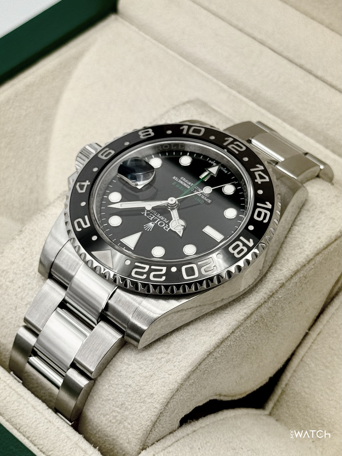 2016 Rolex GMT-Master II 40mm 116710LN Stainless Steel Black Dial