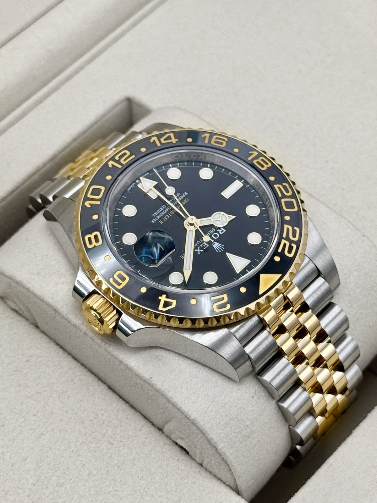 2025 Rolex GMT-Master II 40mm 126713GRNR Two-Tone Jubilee