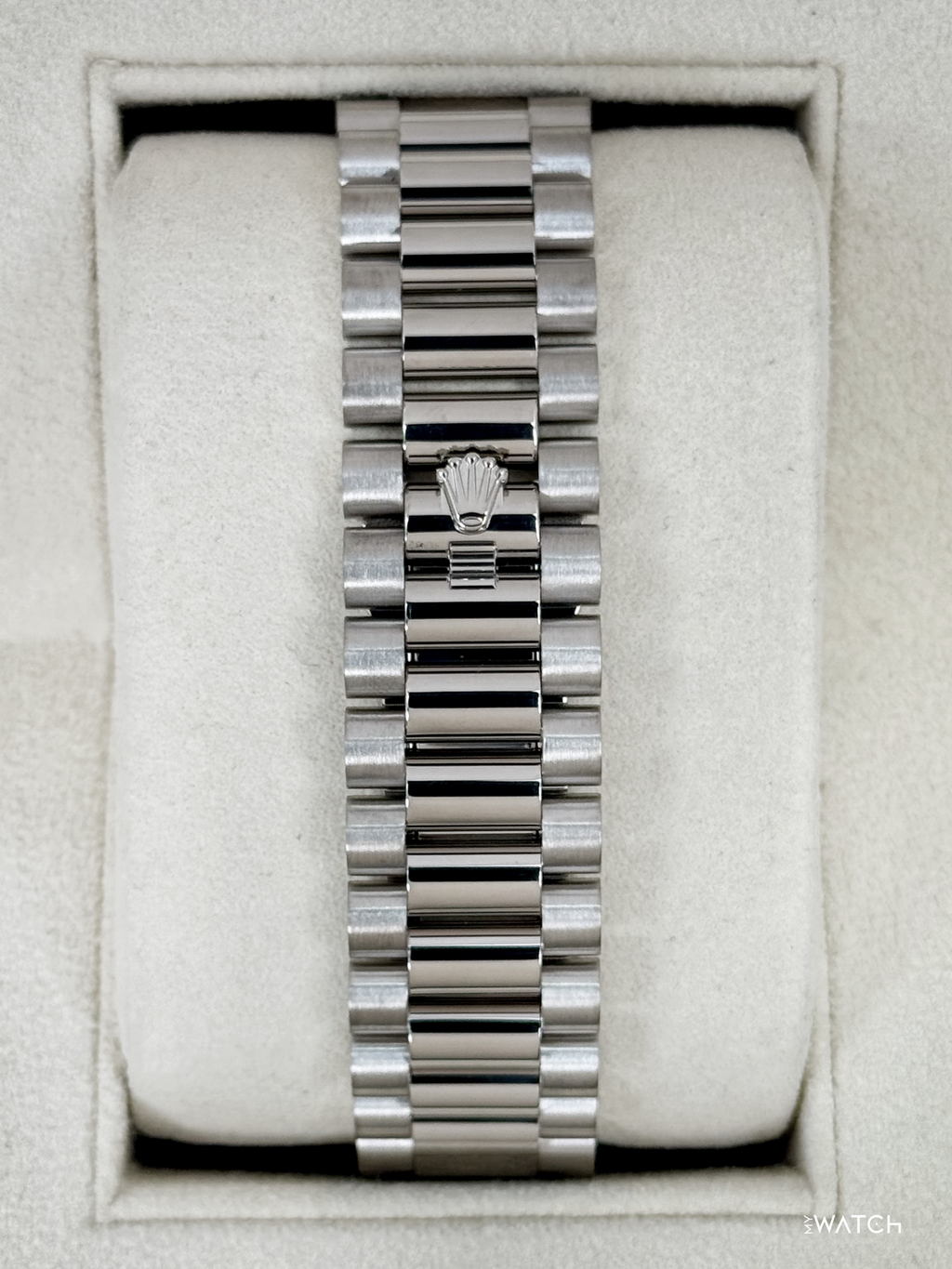 2025 Rolex Day-Date 40mm 228239 Presidential 18kt White Gold Black Dial