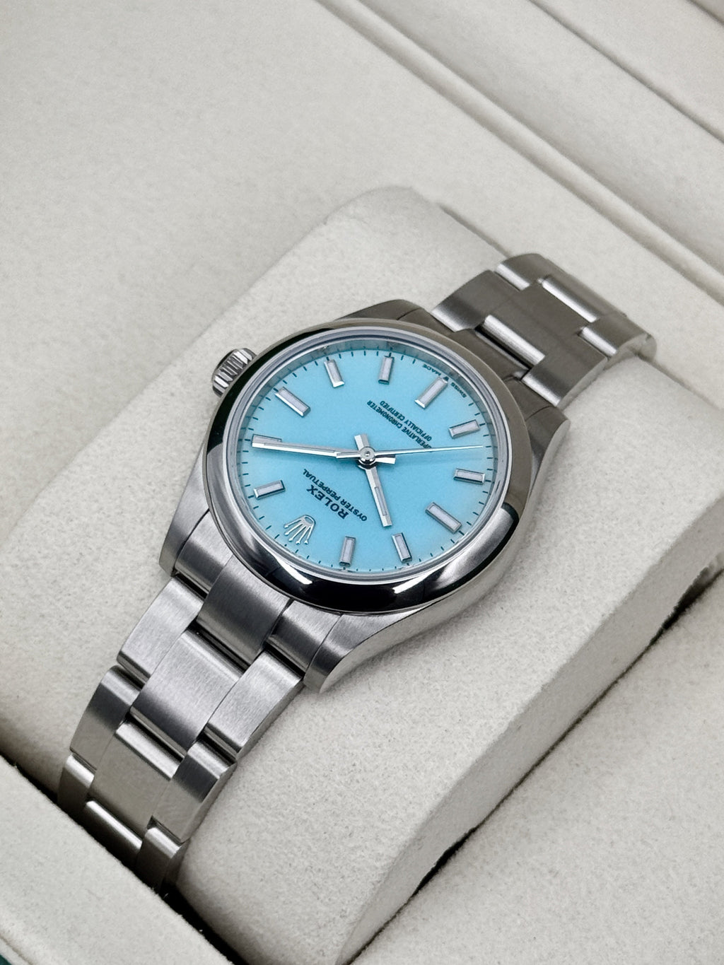 NEW 2026 Rolex Oyster Perpetual 31mm 277200 Turquoise Tiffany Blue Dial