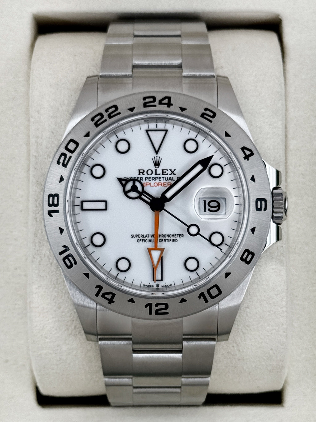 NEW 2026 Rolex Explorer II 42mm 226570 Stainless Steel Polar White Dial