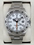 NEW 2026 Rolex Explorer II 42mm 226570 Stainless Steel Polar White Dial
