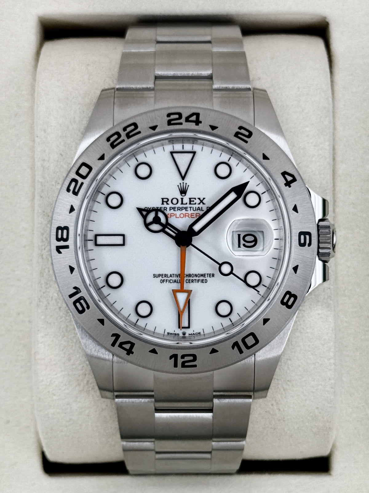 NEW 2026 Rolex Explorer II 42mm 226570 Stainless Steel Polar White Dial