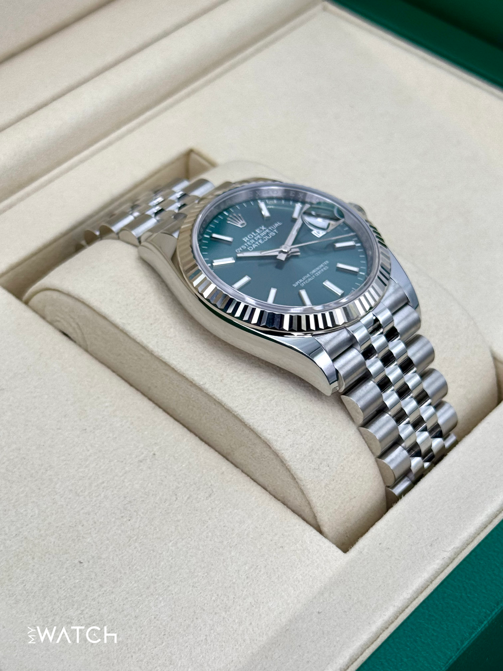 NEW 2025 Rolex Datejust 36mm 126234 Jubilee Green Dial