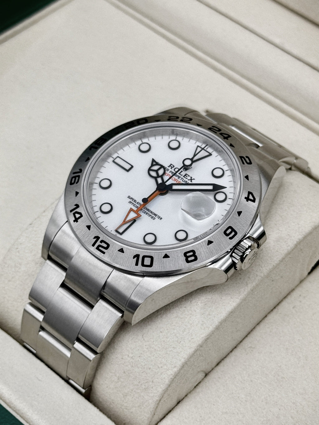 NEW 2026 Rolex Explorer II 42mm 226570 Stainless Steel Polar White Dial