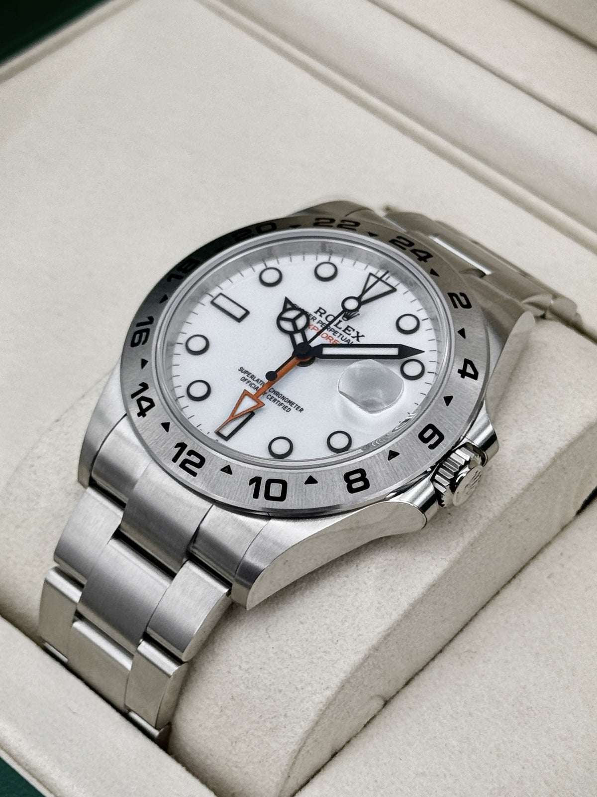 NEW 2026 Rolex Explorer II 42mm 226570 Stainless Steel Polar White Dial