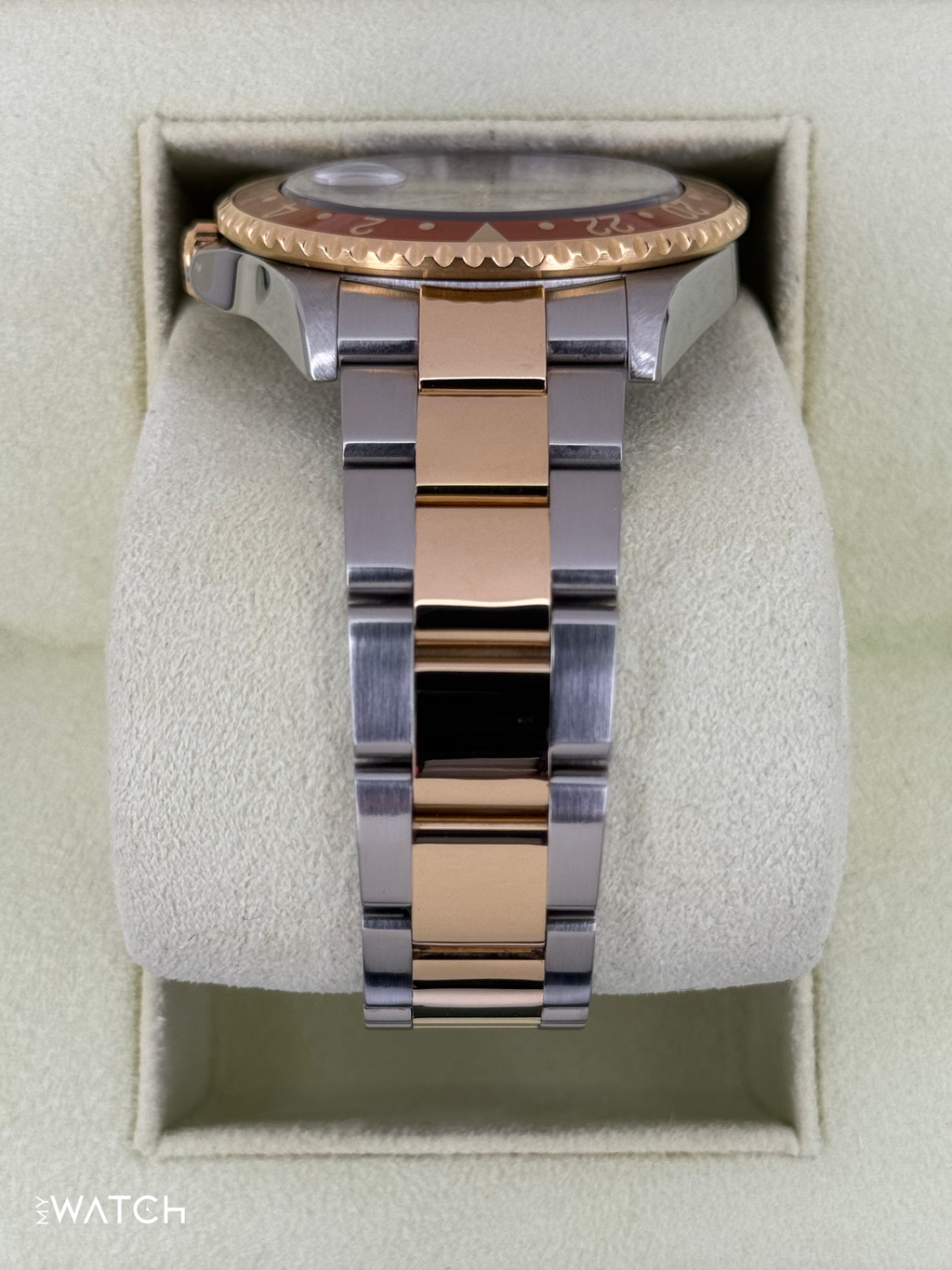 2007 Rolex GMT-Master II 40mm 16713 Slate Grey Serti Diamond Ruby Dial