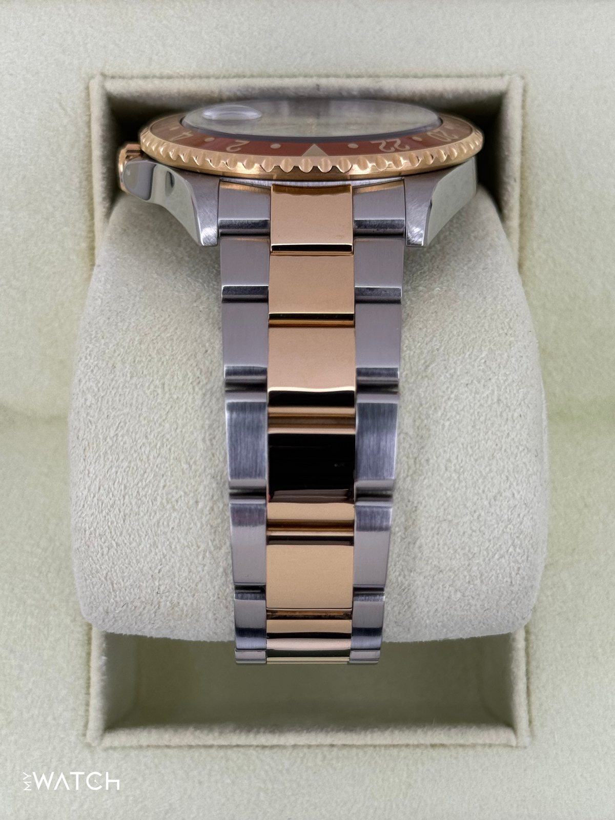 2007 Rolex GMT-Master II 40mm 16713 Slate Grey Serti Diamond Ruby Dial