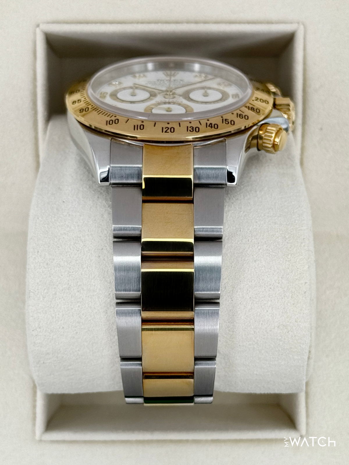 2005 Rolex Daytona 40mm 116523 Two-Tone White Diamond Dial (Collectors Set)