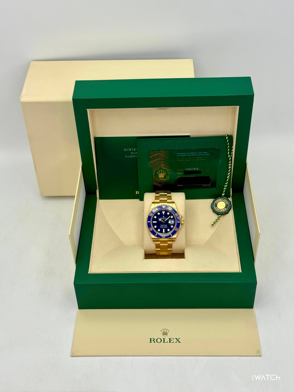 2024 Rolex Submariner "Bluesy" 41mm 126618LB Yellow Gold Blue Dial