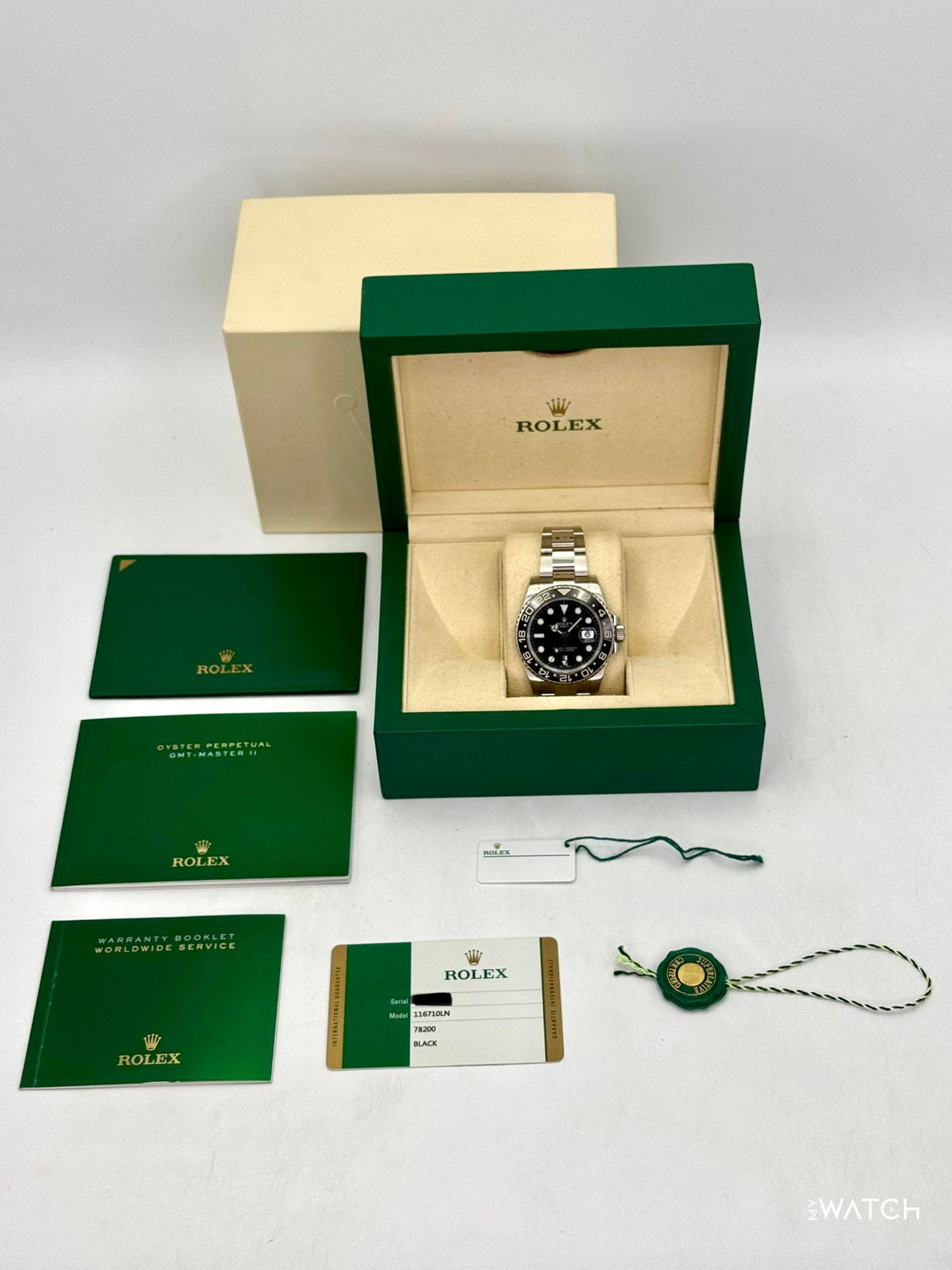 2016 Rolex GMT-Master II 40mm 116710LN Stainless Steel Black Dial