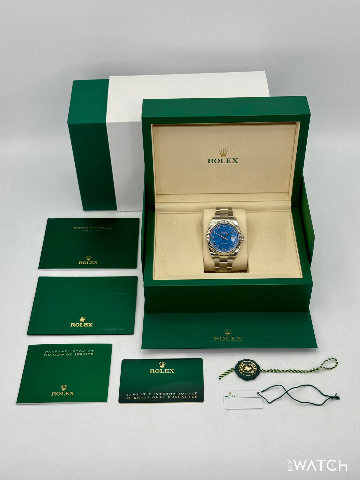 NEW 2026 Rolex Datejust 41mm 126334 Stainless Steel Oyster Azzurro Blue Dial