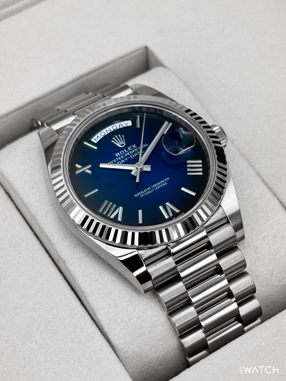 NEW 2026 Rolex Day-Date 40mm 228239 Presidential Blue Ombre Dial