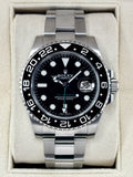 2018 Rolex GMT-Master II 40mm 116710LN Stainless Steel Black Dial
