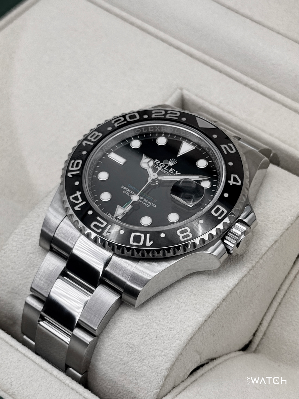 2019 Rolex GMT-Master II 40mm 116710LN Stainless Steel Black Dial