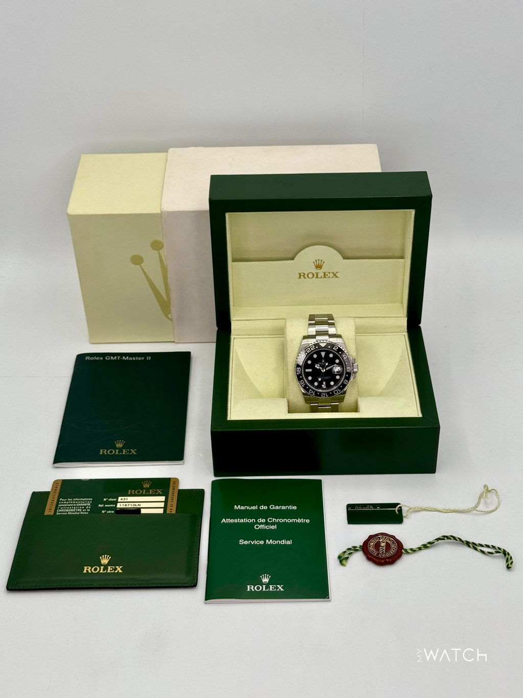 2014 Rolex GMT-Master II 40mm 116710LN Stainless Steel Black Dial