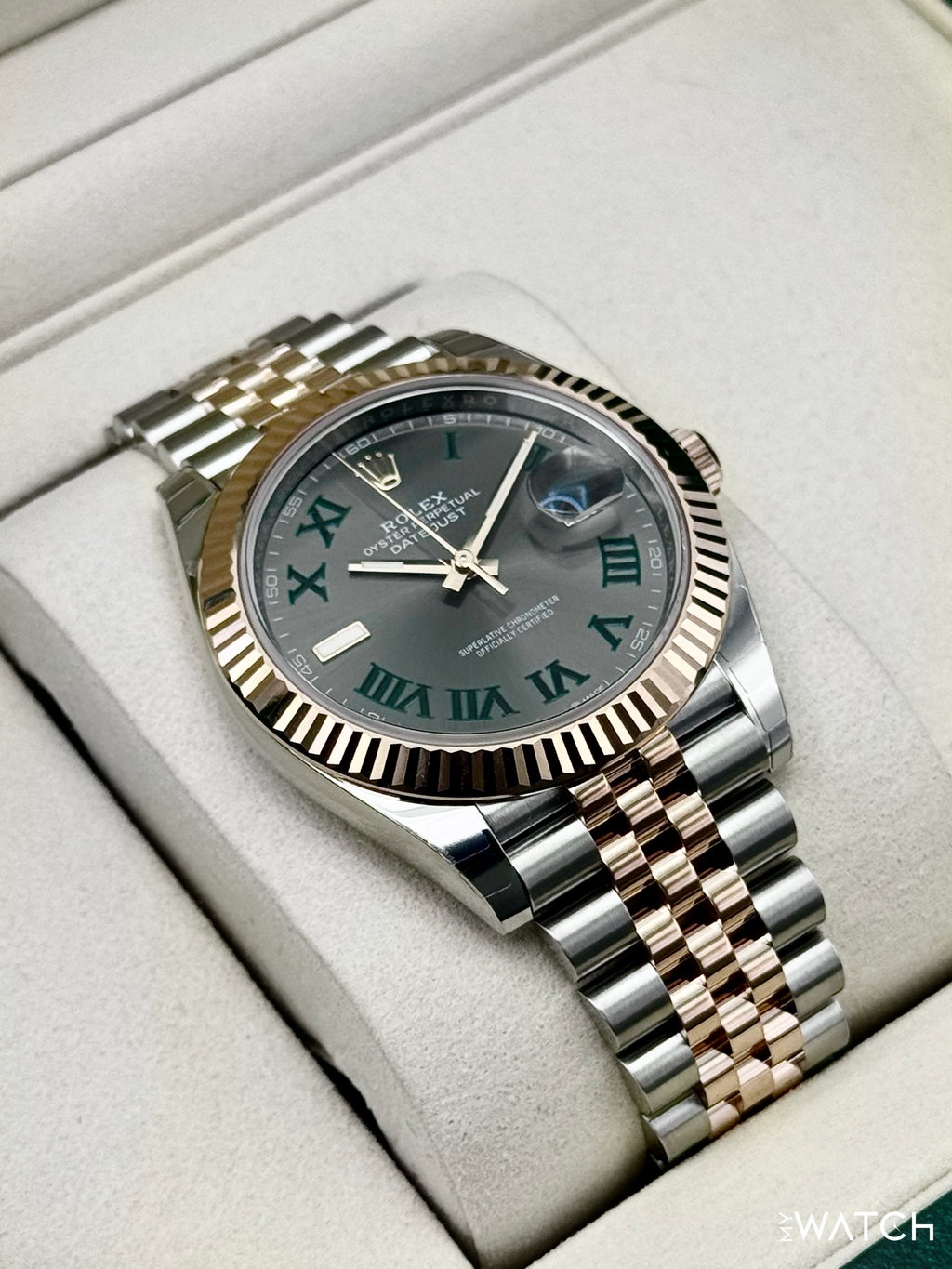 NEW 2026 Rolex Datejust 41mm 126331 Two-Tone Jubilee Wimbledon Dial (STICKERED)