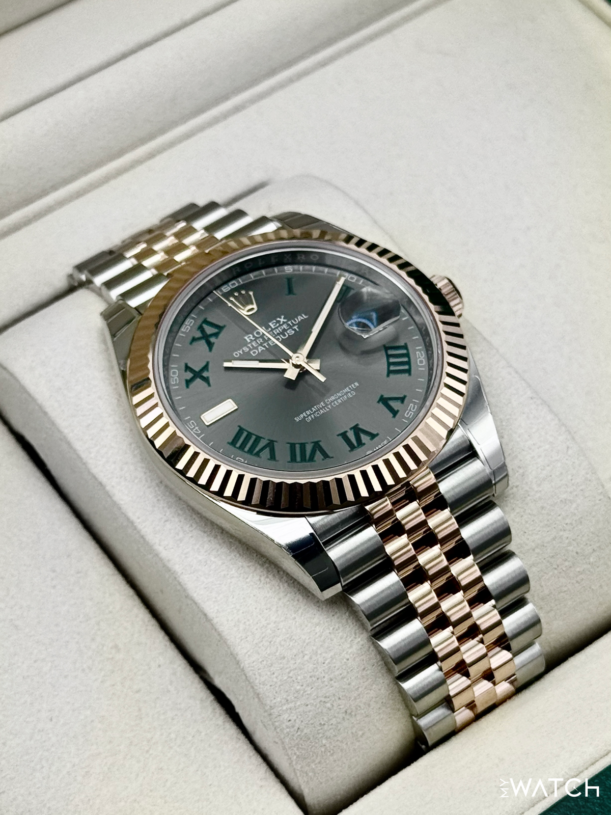 NEW 2026 Rolex Datejust 41mm 126331 Two-Tone Jubilee Wimbledon Dial (STICKERED)
