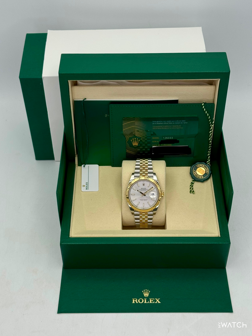 2025 Rolex Datejust 41mm 126333 Two-Tone Jubilee Silver Dial
