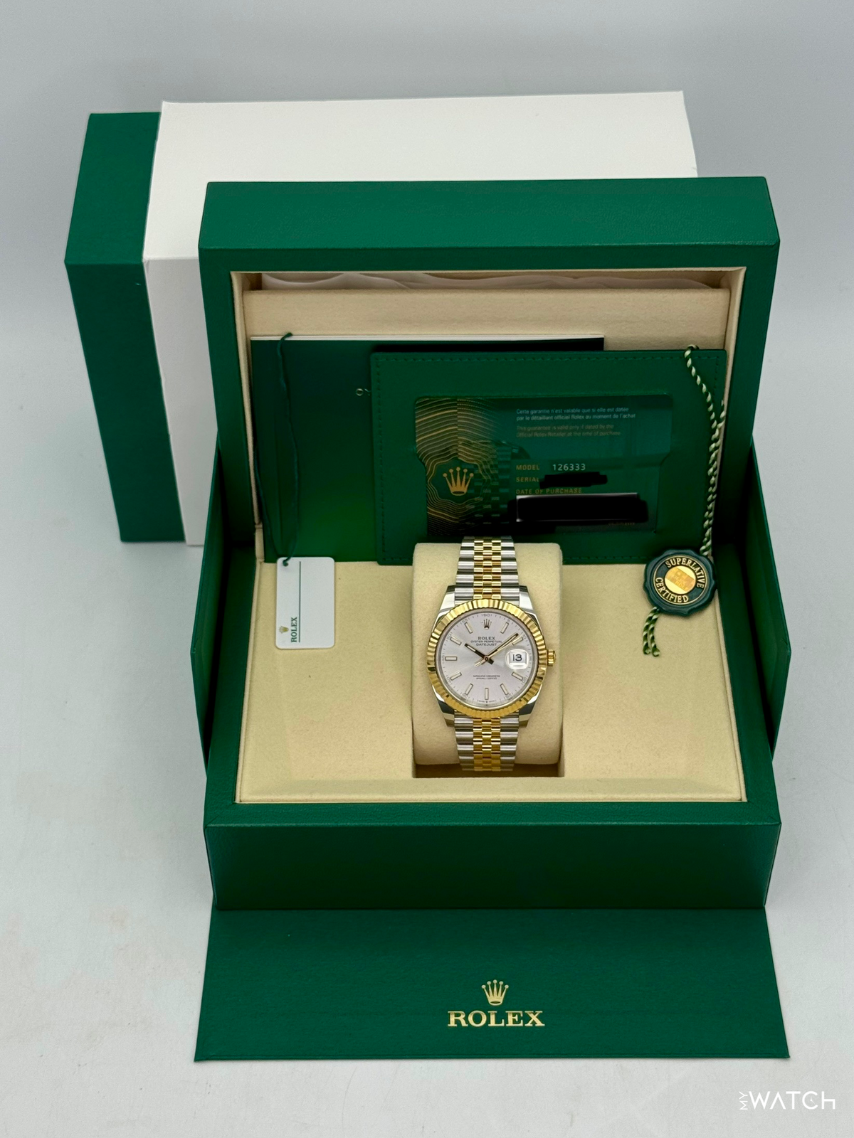 2025 Rolex Datejust 41mm 126333 Two-Tone Jubilee Silver Dial