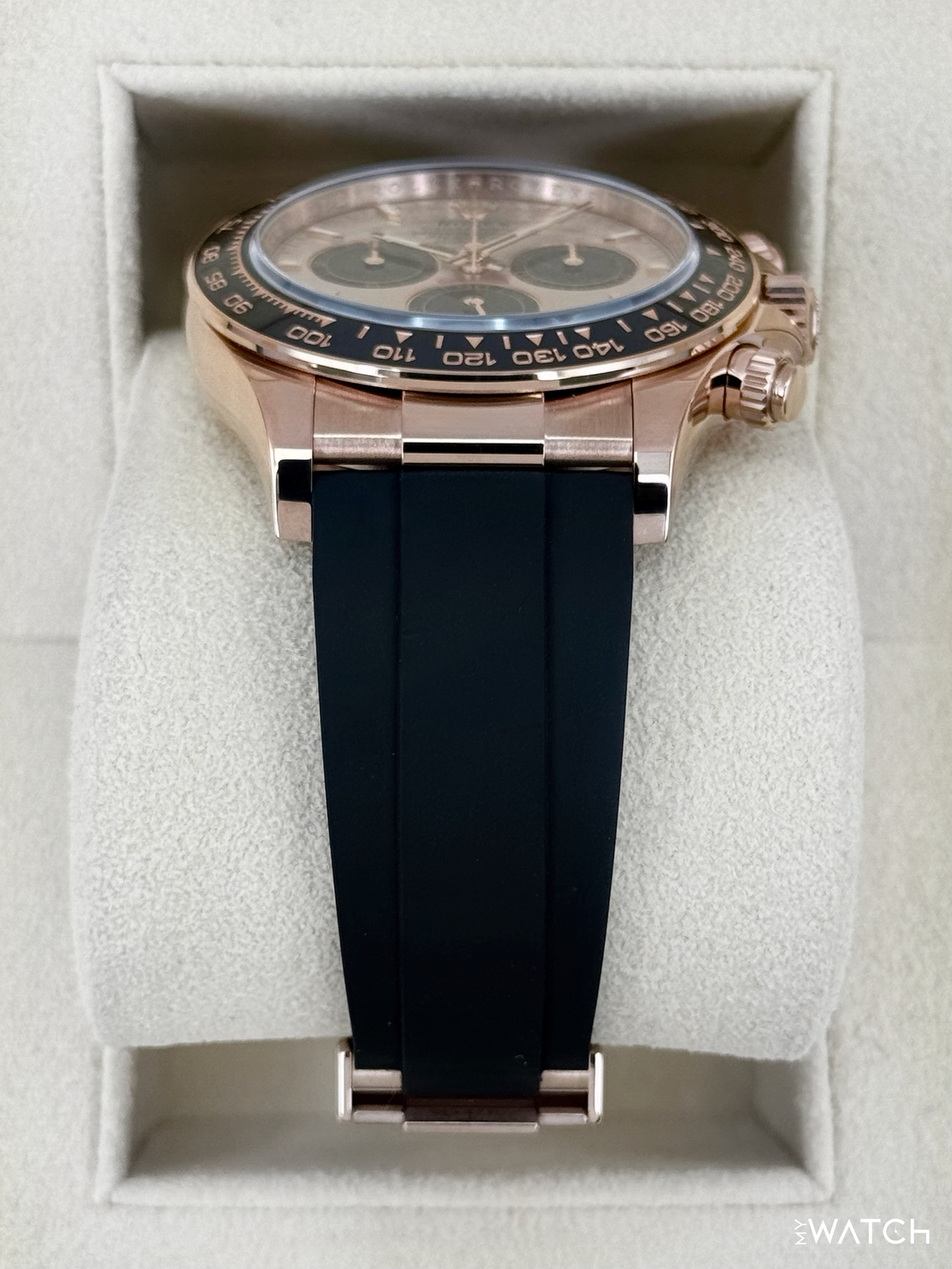 2025 Rolex Daytona 40mm 126515LN Rose Gold Oysterflex Sundust Dial