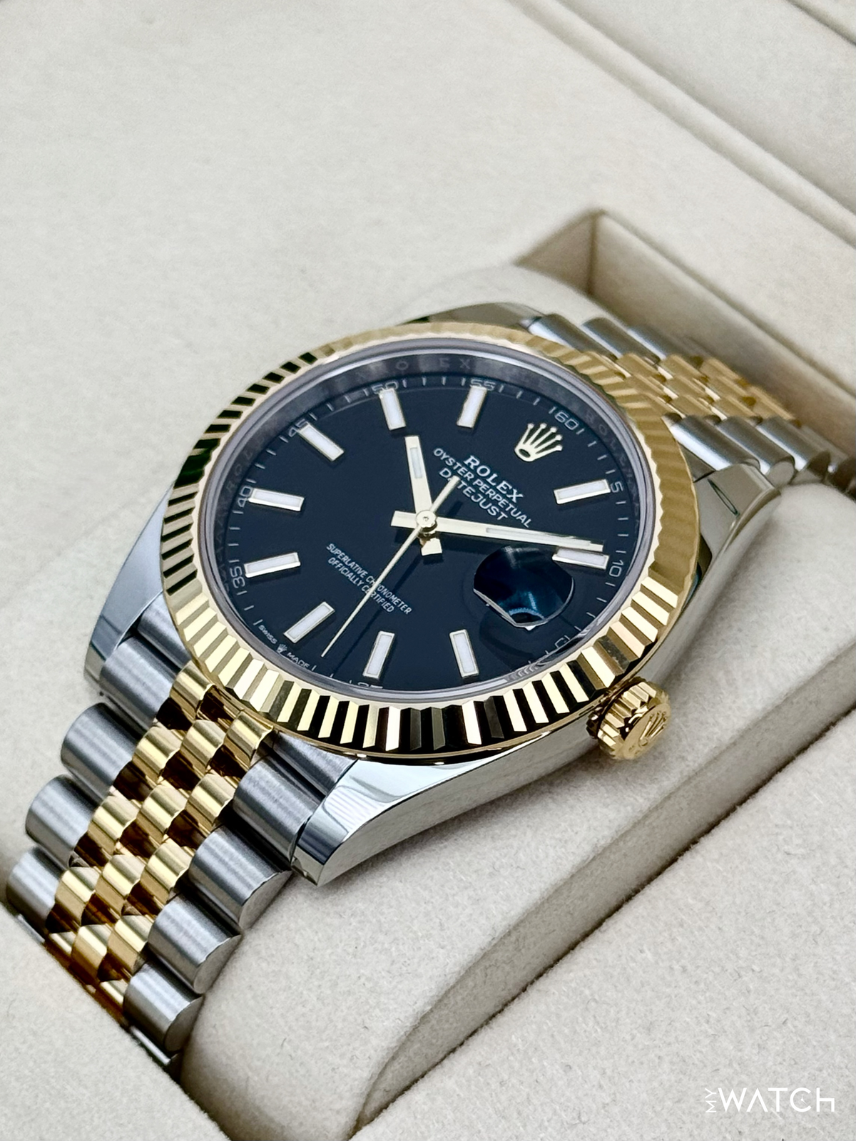 NEW 2026 Rolex Datejust 41mm 126333 Two-Tone Jubilee Black Dial